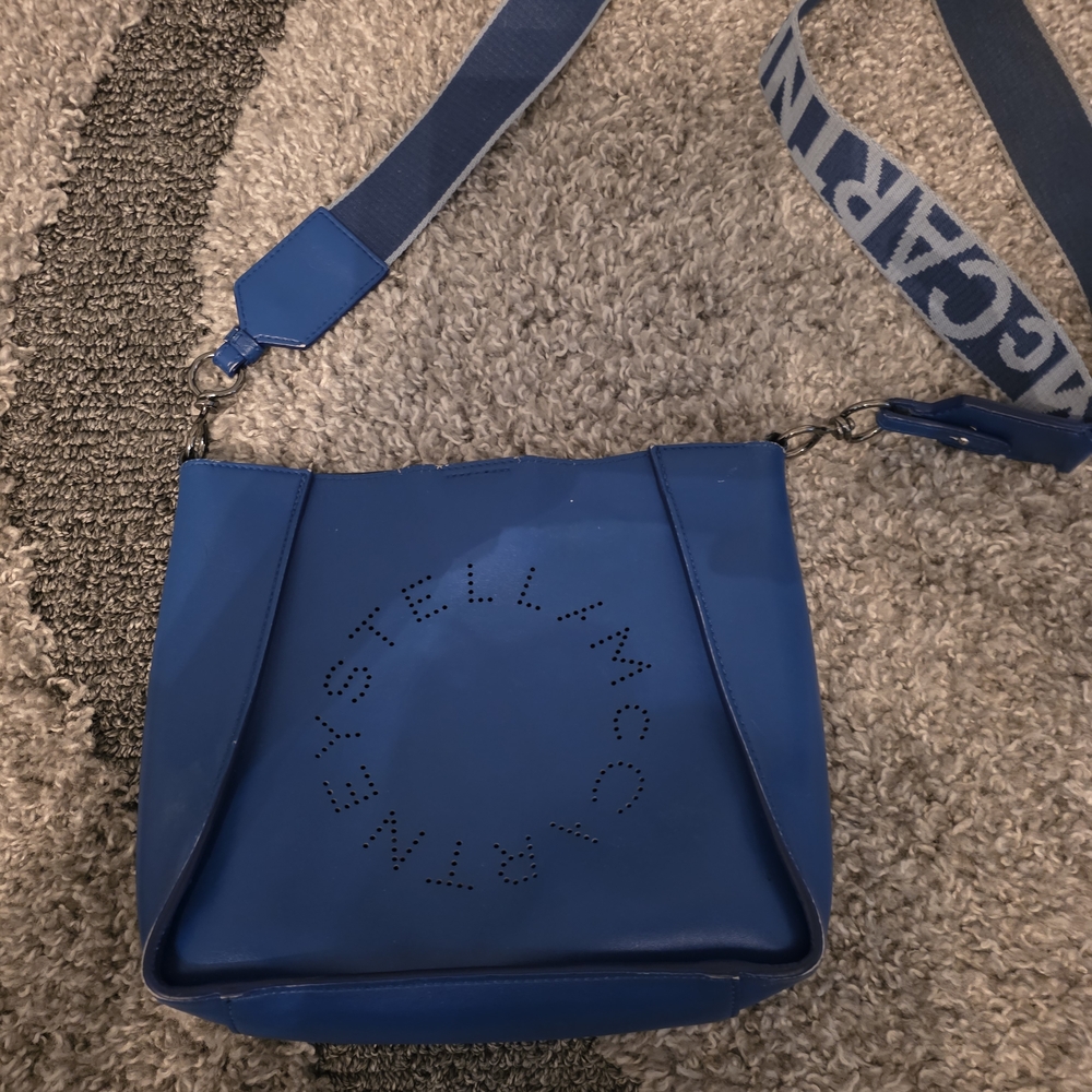 Authentic Stella McCartney Logo Blue Crossbody Bag Preloved